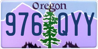 OR license plate 976QYY