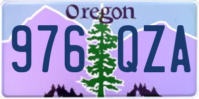 OR license plate 976QZA