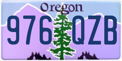 OR license plate 976QZB