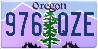 OR license plate 976QZE