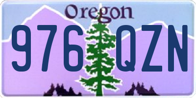 OR license plate 976QZN