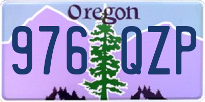 OR license plate 976QZP