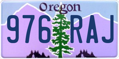 OR license plate 976RAJ