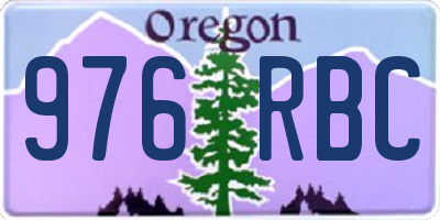 OR license plate 976RBC