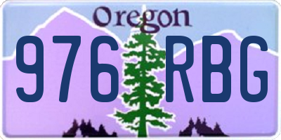 OR license plate 976RBG