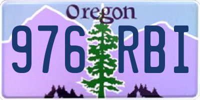 OR license plate 976RBI