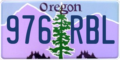 OR license plate 976RBL