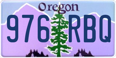 OR license plate 976RBQ