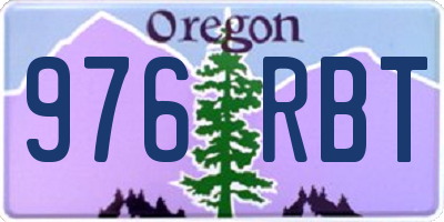 OR license plate 976RBT