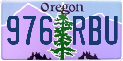 OR license plate 976RBU