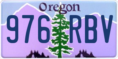 OR license plate 976RBV