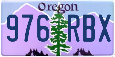 OR license plate 976RBX