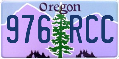 OR license plate 976RCC