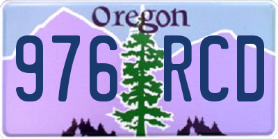 OR license plate 976RCD