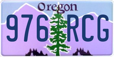 OR license plate 976RCG