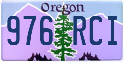 OR license plate 976RCI