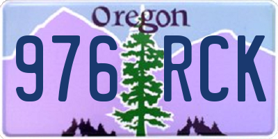 OR license plate 976RCK