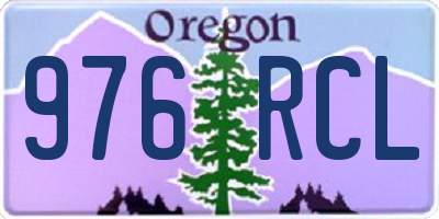 OR license plate 976RCL