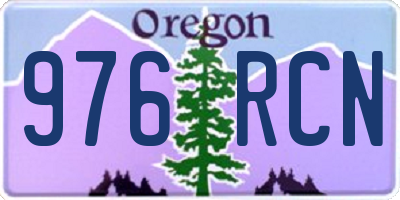 OR license plate 976RCN