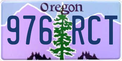 OR license plate 976RCT