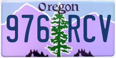OR license plate 976RCV