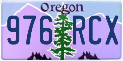 OR license plate 976RCX
