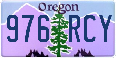 OR license plate 976RCY