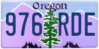 OR license plate 976RDE