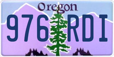 OR license plate 976RDI