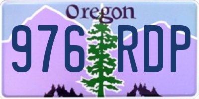 OR license plate 976RDP