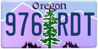 OR license plate 976RDT