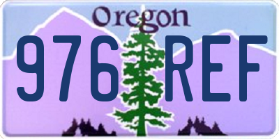OR license plate 976REF