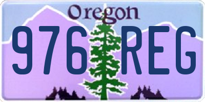 OR license plate 976REG