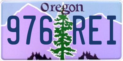 OR license plate 976REI
