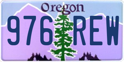 OR license plate 976REW