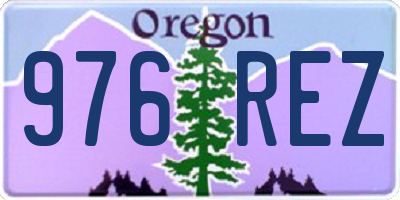 OR license plate 976REZ