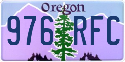 OR license plate 976RFC