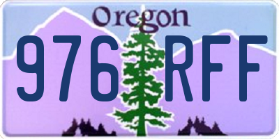 OR license plate 976RFF