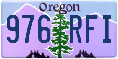 OR license plate 976RFI