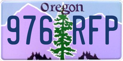 OR license plate 976RFP
