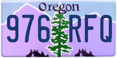 OR license plate 976RFQ