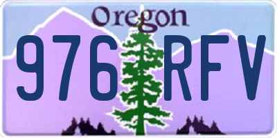 OR license plate 976RFV