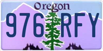 OR license plate 976RFY