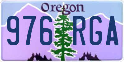 OR license plate 976RGA