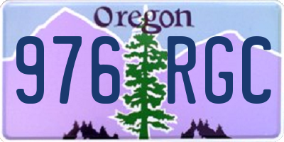 OR license plate 976RGC