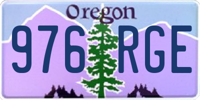OR license plate 976RGE
