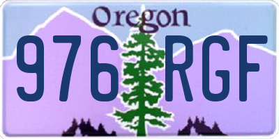OR license plate 976RGF