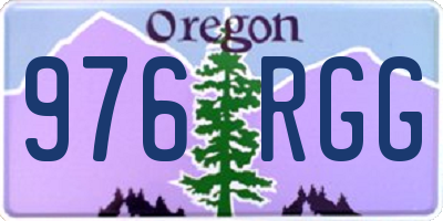 OR license plate 976RGG