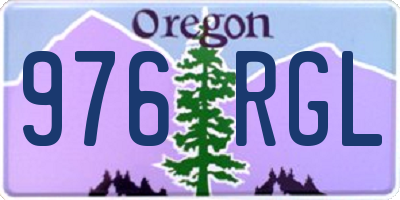 OR license plate 976RGL