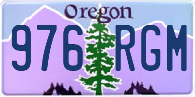 OR license plate 976RGM